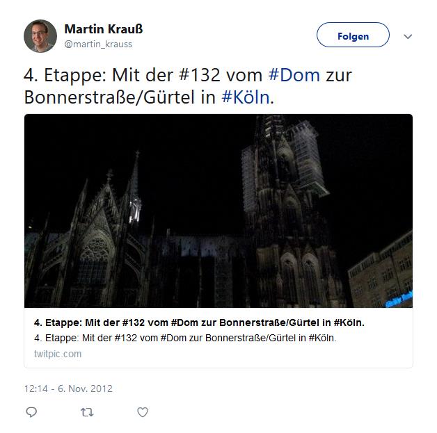 Screenshot: Tweet von @martin_krauss zur Nachtschicht beim DLF